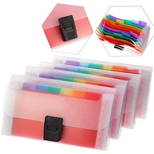 

13 Pockets Mini File Folders Expandable Rainbow Multi-Layer Folder A6 Letter Size File Organizer for StorageInvoice/Cards/Coupon