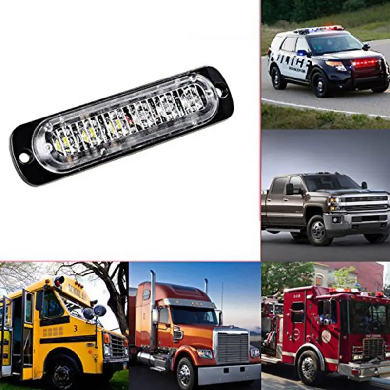 

6LED Car vehicle lamp Truck Light Rectangular 18W 1000LM Emergency Beacon Warning Danger Flash Strobe Light car accessory