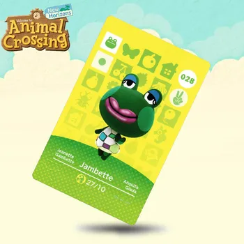

028 Jambette Animal Crossing Card Amiibo Cards Work for Switch NS 3DS Games
