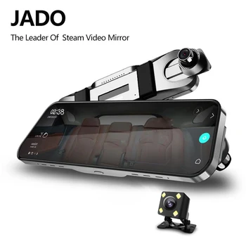 

JADO D820 Car Dvr Stream RearView Mirror dash Camera avtoregistrator 10 IPS Touch Screen Full HD 1080P Car Recorder dash cam