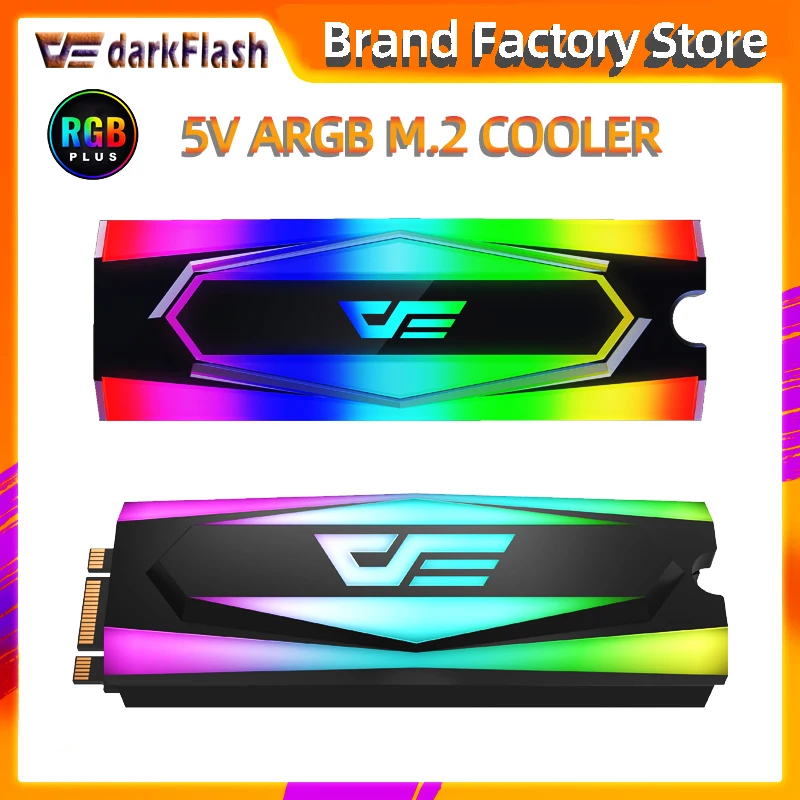 Aigo Aluminum 5V A RGB M.2 ssd Hard Disk Heatsink Heat Dissipation Radiator Cooling Silicon Therma Pads Cooler for M2 NGFF 2280|Fans & Cooling| - AliExpress