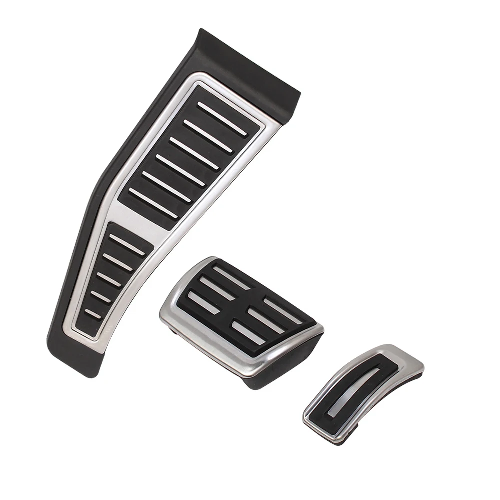 Pedal For Audi Q7 SQ7 4M 2015 RHD Fuel Brake Foot Rest AT pedals Plate Accelerator brake pedal Pads 3pcs