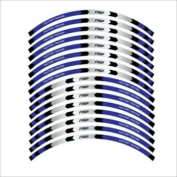 

12 inch Colorful Motorcycle Wheel hub Stickers Decors Wheel Stickers 16 Strips waterproof Decal
