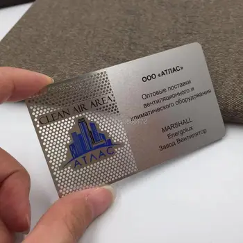 

Free design logo cutting through steel metal business card