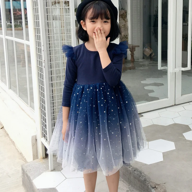 long sleeve party frocks