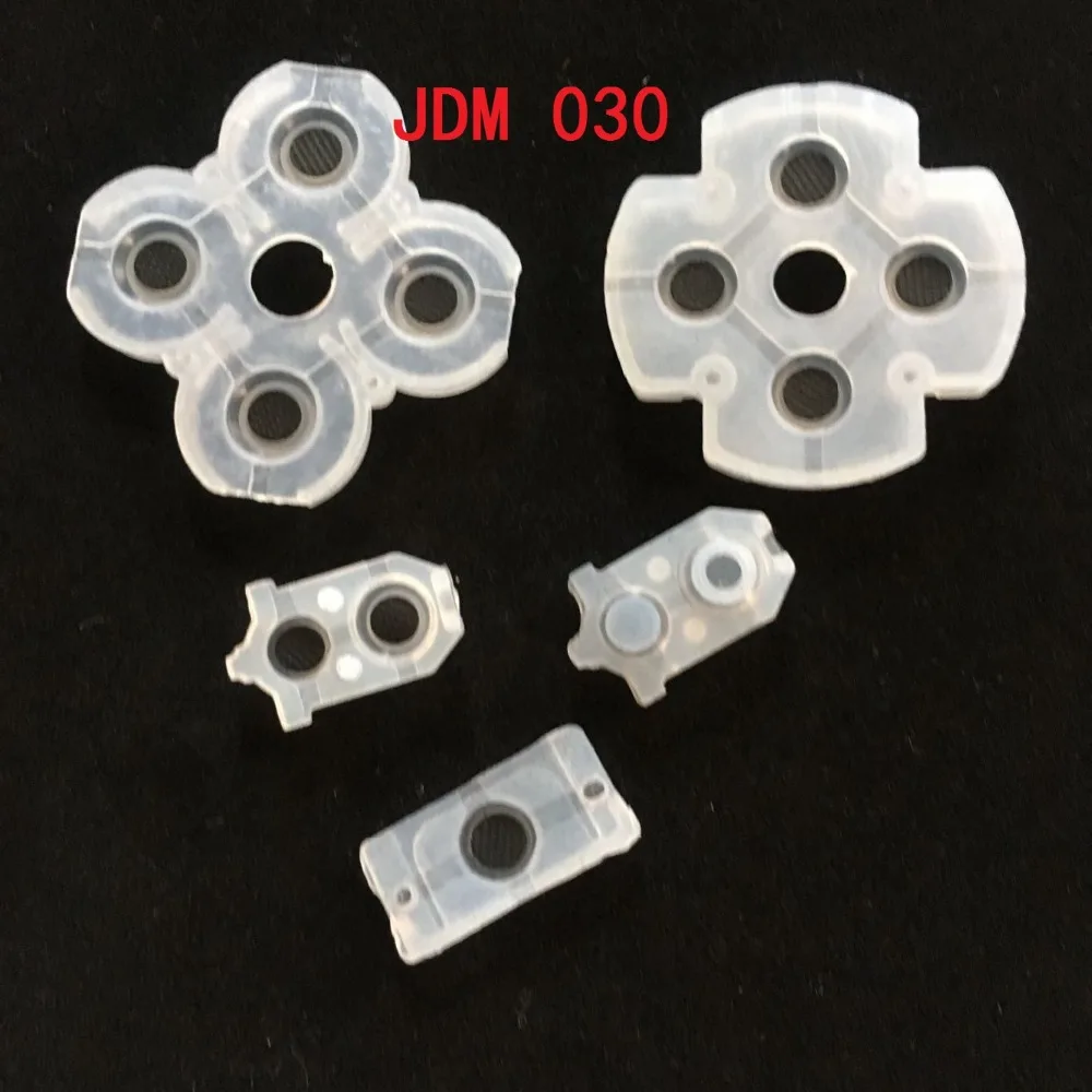 10 комплектов для Playstation Dualshock 4 PS4 контроллер JDS-030 JDM-030 JDS-040 резиновый проводящий клейкая Кнопка коврик для клавиатуры