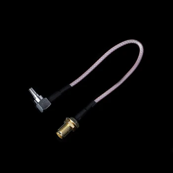 

SMA Female to CRC9 Right Angle Connector RG316 Pigtail Cable 15cm 6"