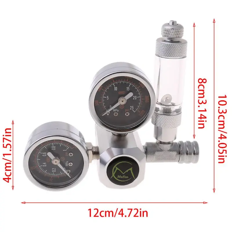 

Aquarium CO2 Regulator G5 / 8 Interface Check Valve Bubble Counter CO2 Control MOLC