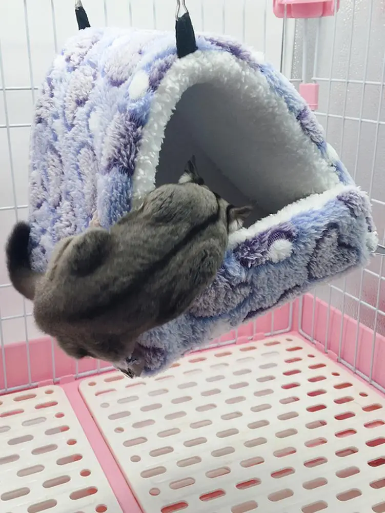 Мягкая переноска для хомяка теплое гнездо съемный спальный мешок шиншиллы кролик маленькое тканевое гнездо кровать для домашних животных
