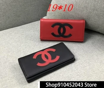 

Luxury Designer Brand Chanel Wallet women Purses Black Bifold Wallet Zipper Coin Purse C245