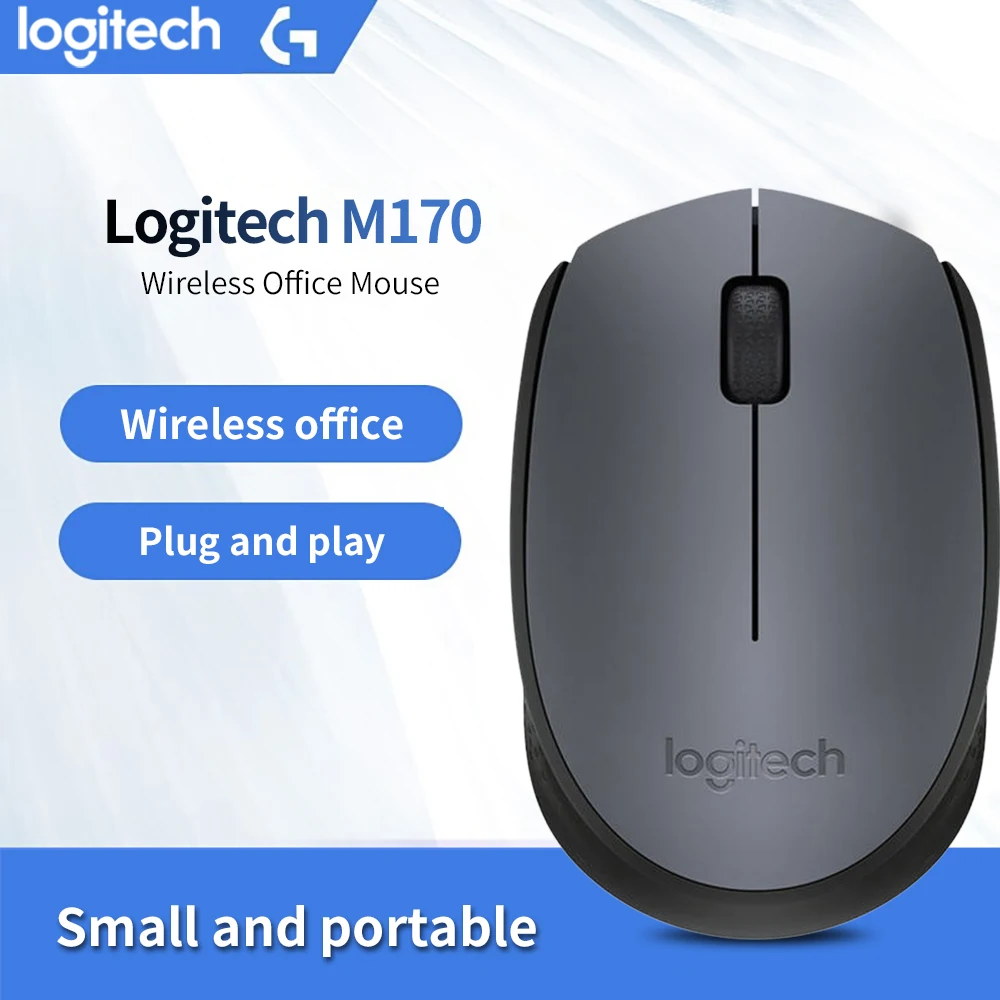 Мышь Logitech M170 Беспроводная с 3 кнопками 2 4 ГГц 1000 DPI|Мыши| |