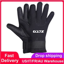 Neoprene-Gloves Diving Swimming Spearfishing Boating Winter Warm 5MM for Canoeing