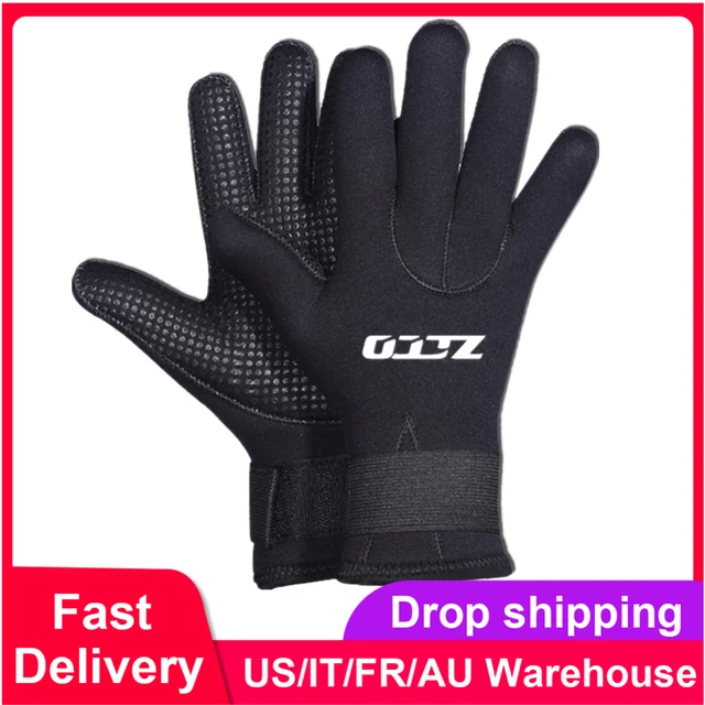 US $8.64 5MM Neoprene Gloves Spearfishing Diving Snorkeling Gloves Warm Boating Canoeing Kayaking Gloves For