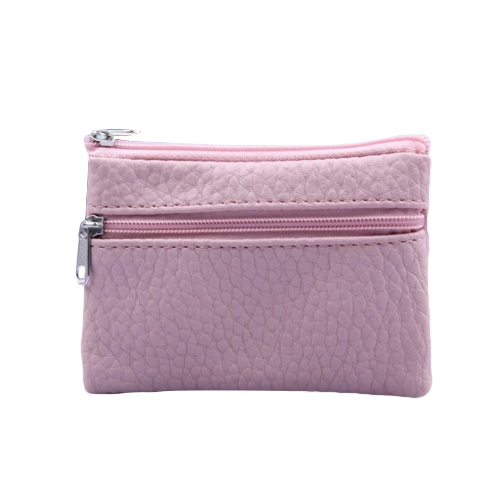 Fashion Leather Women Coin Purse Small Wallet Change Coin Pouch Mini Zipper Money Clip Bags