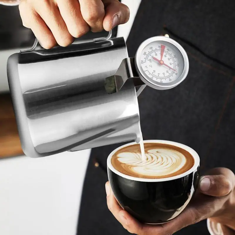 

Universal Milk Coffee Thermometer Stainless Steel Food Probe Milk Coffee Tea Cooking Meter Measure For Kitchen Office Home