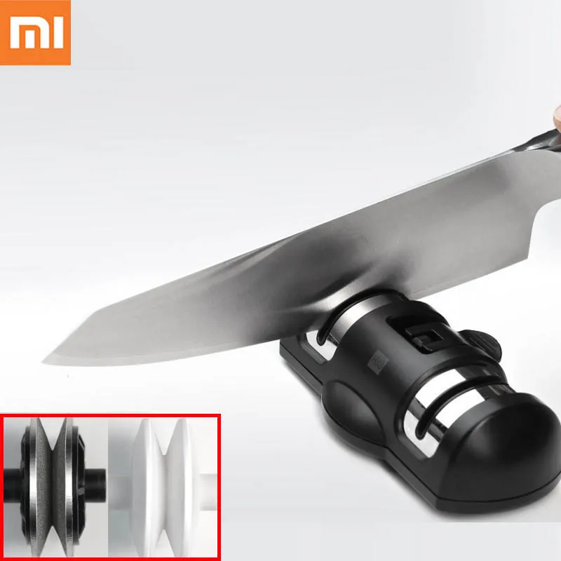 

Xiaomi Mijia Sharpen Stone Double Wheel Whetstone Sharpeners K-nife Sharpening Tool Grindstone Kitchen Tools HUOHOU