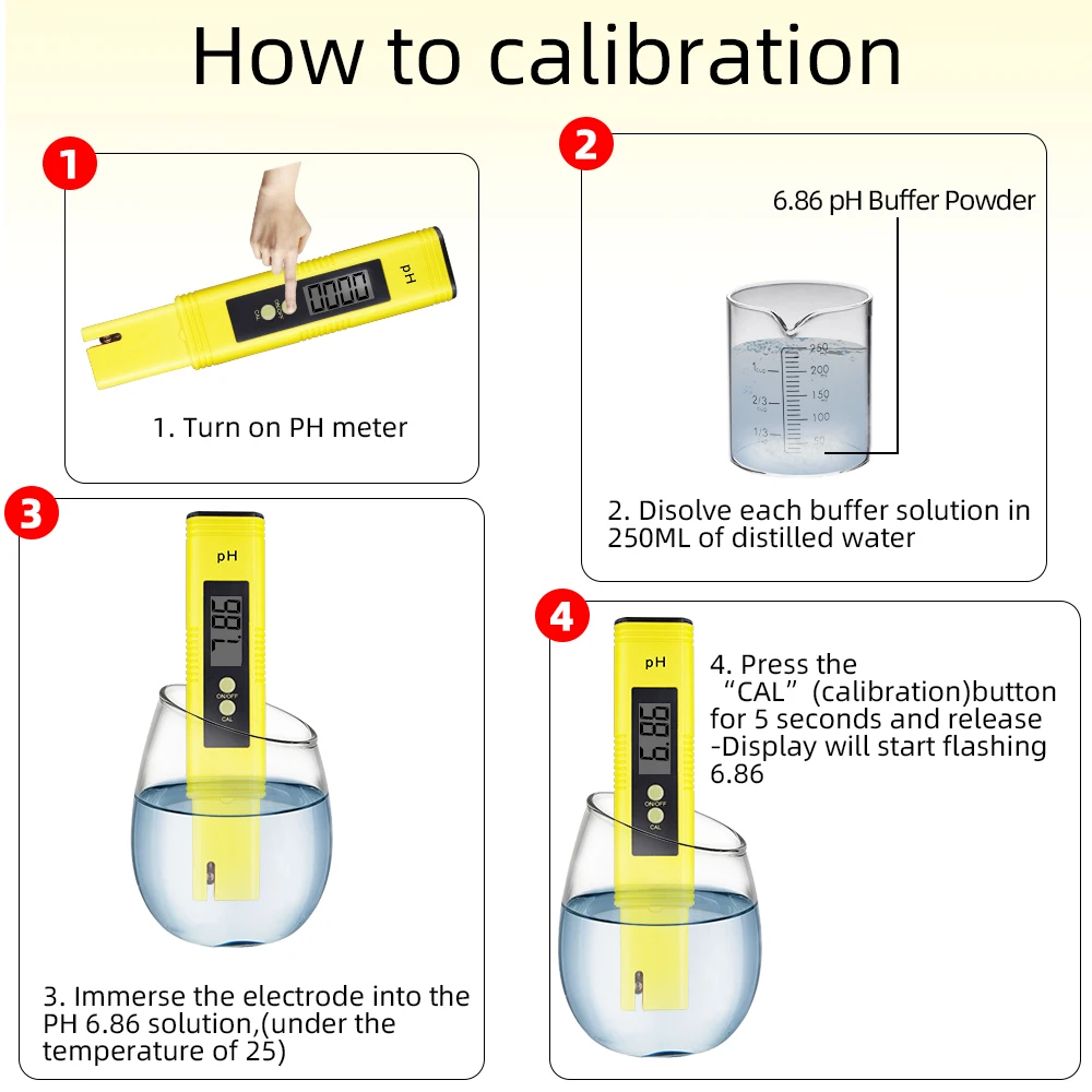 Digital Pen Type pH Meter to Monitor Water Purity in Aquarium Pool and Drinking Water 20