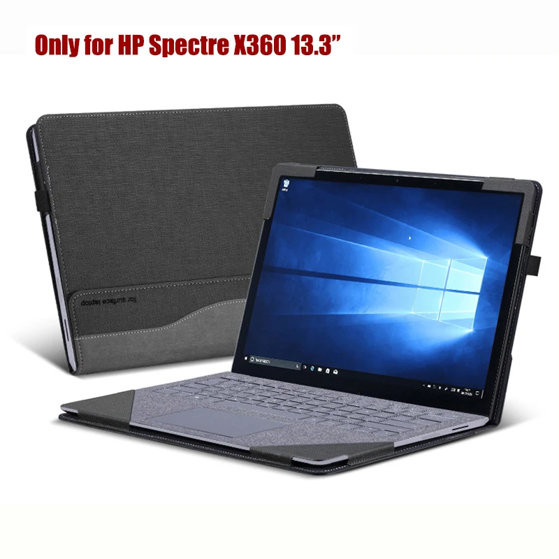 Из искусственной кожи съемный чехол Folio Stand Жесткий Чехол для ноутбука HP Spectre x360 13 3