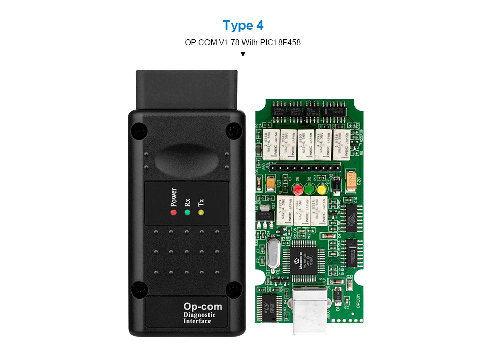 OP COM V1.78/V1.99 с реальным PIC18F458 FTDI FT232RL чип OBD2 диагностический инструмент OP-COM для Opel, opcom может быть обновление вспышки