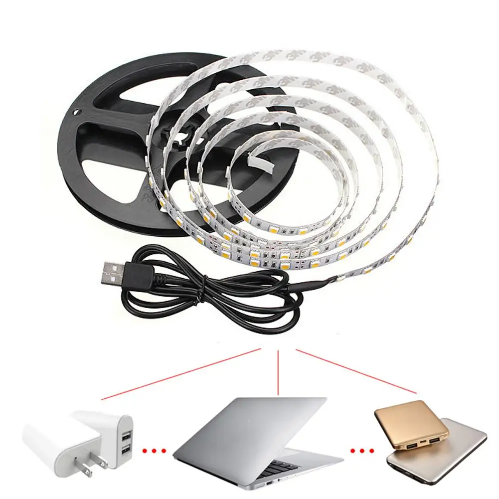 Суперъяркая светодиодная RGB лента TSLEEN 0 5 м В 5050 SMD 30 светодиодный одов/м гибкая для