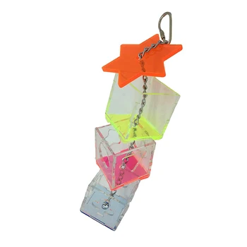 

Parrot Feeder Pet Supplies Removable Bird Cage Hanging Hollowed Out Non Toxic Chewing Foraging Toy Teeth Grinding Bite Resistant