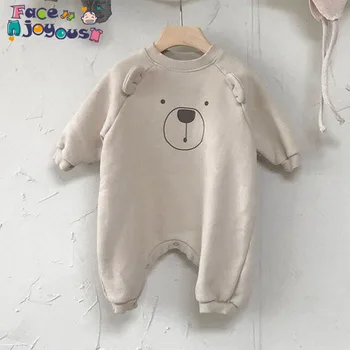 

Baby Rompers 2019 Baby Boys Girls Clothes Leisure Bear Infant Jumpsuit Cotton Baby Cartoon Rompers Toddler Clothing