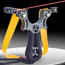 

Upgrade Hunting Slingshot Screw Spring Fast Press Resin Catapult with Red Laser and Rubber Band for Novice Outdoor Shooting New