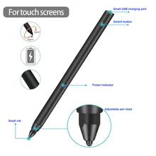 Стилус ручка емкостная ручка для тачскрина зарядное устройство для iPad iPhone Для samsung Планшеты LFX-ING