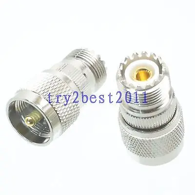 DHL/EMS 50 комплектов 1pce разъем адаптера UHF PL259 штифт для UHF SO239 разъем коаксиальный Прямой-C1