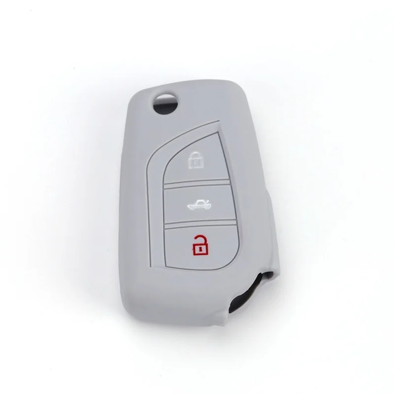 Car Key Case Cover Holder Protector For Toyota Corolla Auris Avensis Verso Yaris Aygo 2015 Camry RAV4
