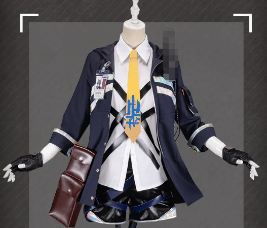 costume Uwowo игры Arknights Чэнь Косплей Костюм классная девушка Униформа вечерние платья - Цвет: costume