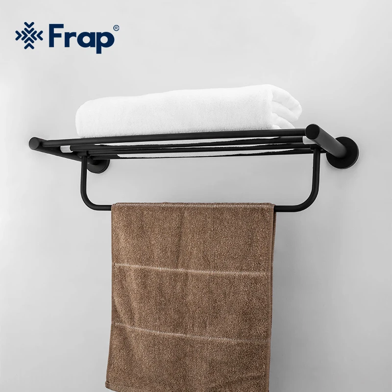 

Frap modern Style Wall Mounted Paste Towel Bars Bathroom Towel Hanger Bathroom Ace Shelf Bathroom Accessories F30224