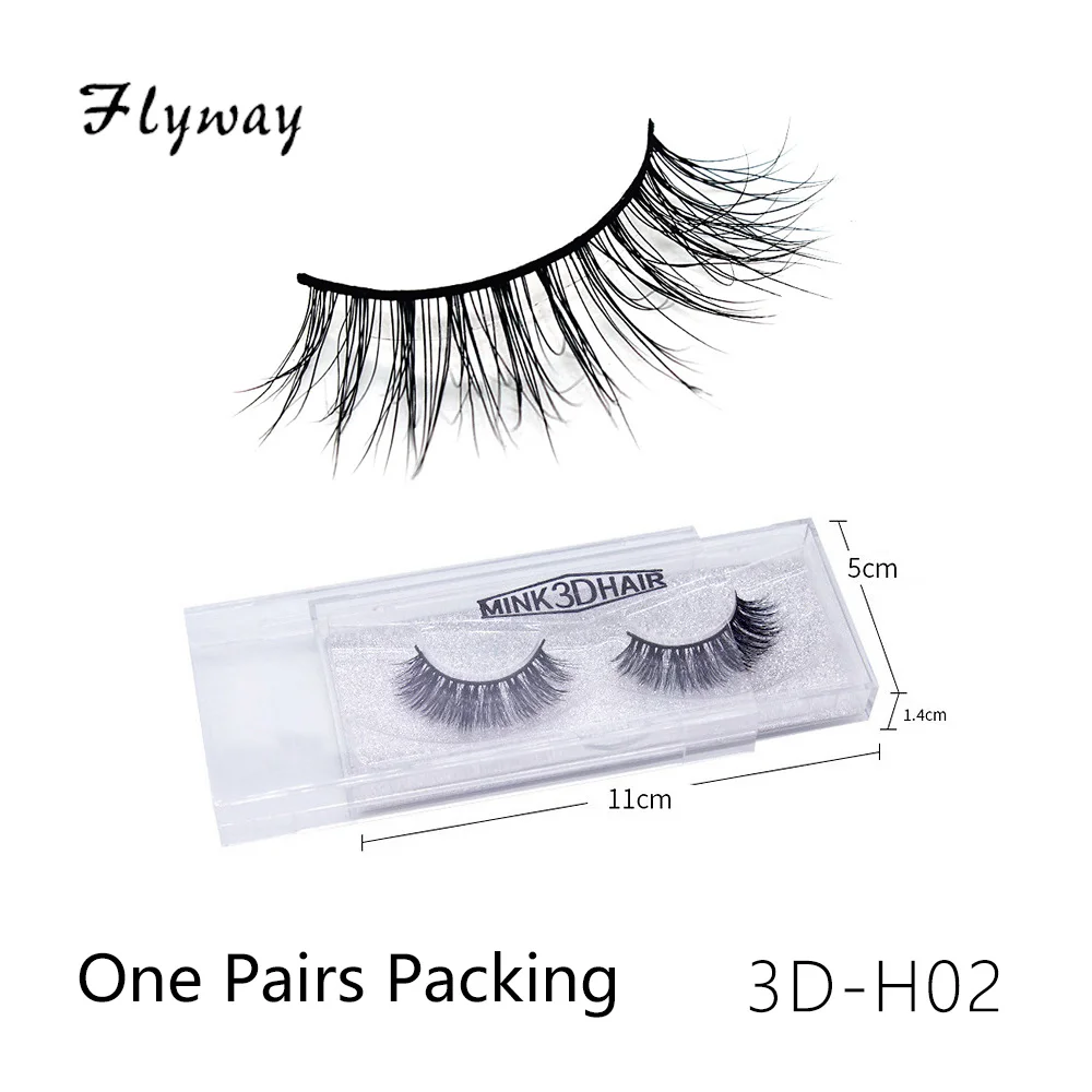 3DH норковые ресницы оптом Minks ресницы одна пара упаковка - Цвет: 3D-H02