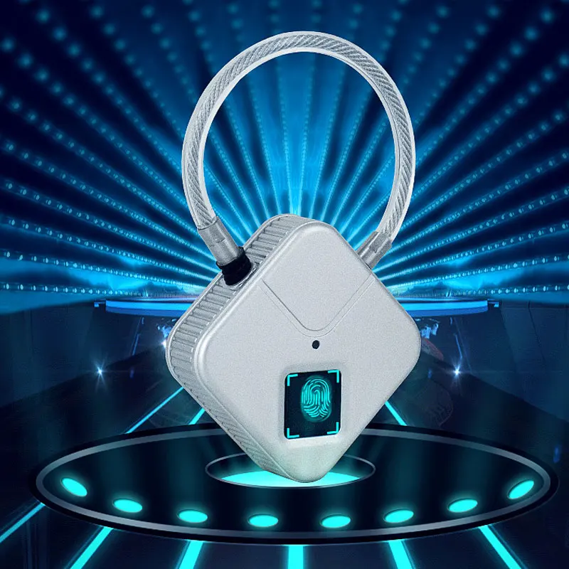 Умный Замок отпечатка пальца Usb Перезаряжаемый интеллектуальный замок без ключа Ip66 водонепроницаемый замок для багажа коробка Противоугонная безопасность