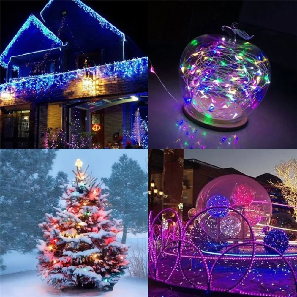 200pcs LED Solar Copper Light String Solar Outdoor Decorative Light String Portable Solar Garden Waterproof Light