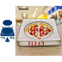 Пицца еда металлические режущие штампы для изготовления карт Скрапбукинг тиснение высечки