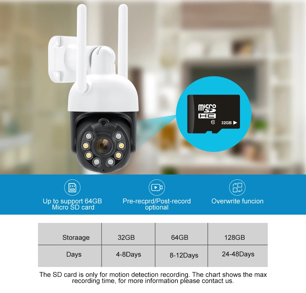 MISECU IP WiFi 3MP 5MP PTZ CCTV Security Protection Outdoor Auto Tracking Two Way Audio Night Vision Video Surveillance Camera