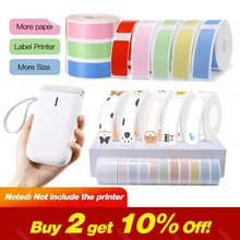 Niimbot D11 Mini Label Printer Paper Printing Waterproof Price Label Pure Color Transparent Scratch-Resistant Label Sticker