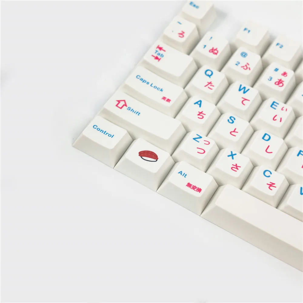 Japonês Sushi Keycaps Teclado Mecânico Keycap Cereja Perfil Pbt Chave Tampa Tintura Sublimação Retro 7u - Imagem 2