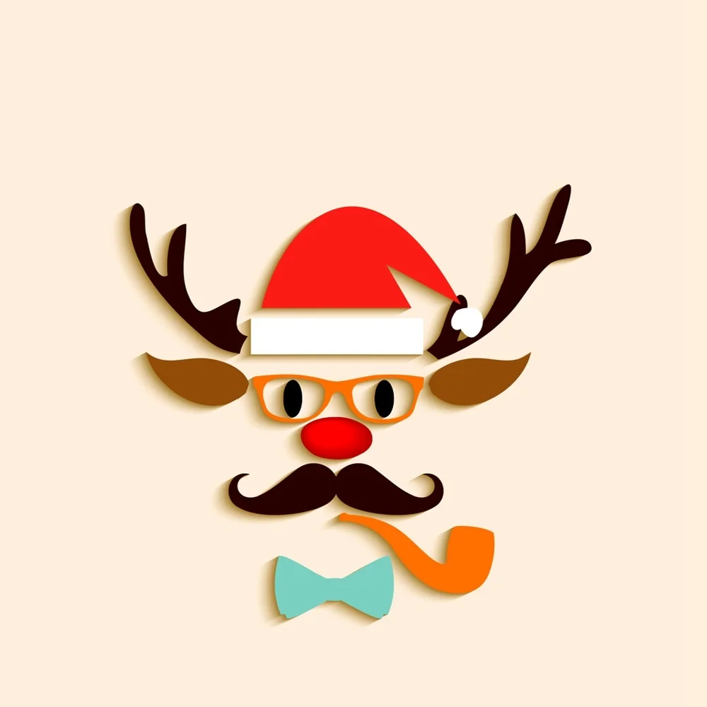 

Merry Christmas Hipster Reindeer Metal Craft Dies Cutting For Diy Scrapbooking Paper Handmade Mold 2021 Embossing New