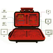 Micro SD для хранения карт, держатель карты памяти Чехол Протектор алюминиевый корпус 26 solts для SD/SDHC/SDXC/Micro SD водонепроницаемый