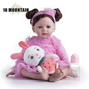 

High Quality Reborn Toddler Princess Girl Doll Silicone Vinyl Adorable Lifelike Baby Bonecas Girl Bebe Doll Reborn Menina Gift