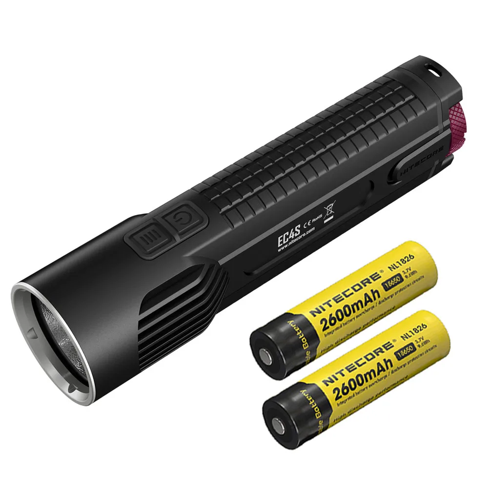 NITECORE EC4S фонарик CREE XHP50 светодиодный портативный фонарик Макс 2150 люмен расстояние луча 280 м Открытый тактический фонарь - Испускаемый цвет: EC4S NL1826