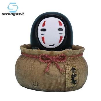 

Strongwell Japanese No Face Man Small Car Decoration Spirited Away Home Desk Decor Room Ornaments Student Birthday Gifts