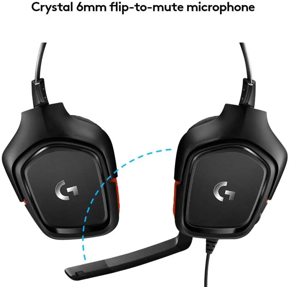 Logitech G331 на головке игровая Проводная гарнитура С микрофоном для PUBG настольный