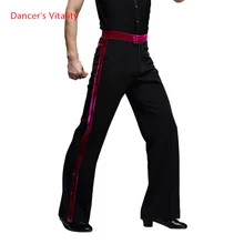 Мужские латинские танцевальные костюмы для взрослых сальса/Самба/Танго танцевальные брюки для мужчин латинские леггинсы для танцев