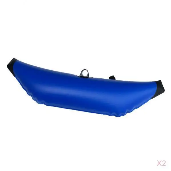Pack 2 Blue PVC Kayak Canoe Inflatable Outrigger, Fishing Boat SUP Standing Stabilizer Kit Gear Equipment - Premium & Durable