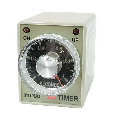 

AH3-3 DC 24V 8 Pins DPDT 0-1 Seconds 1Sec Power on Delay Timer Time Relay