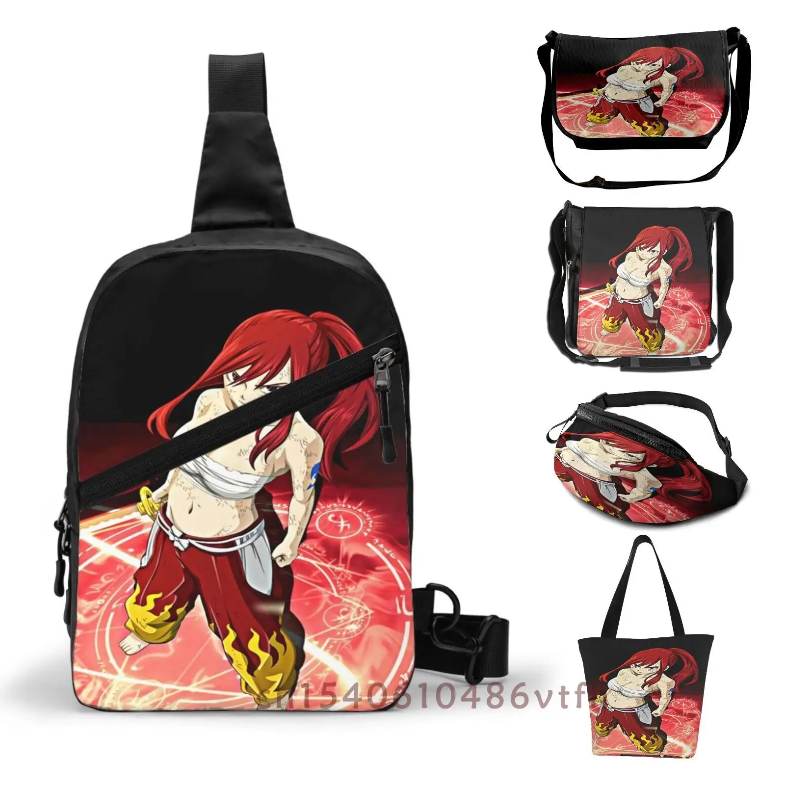 Функциональная нагрудная сумка для мужчин и женщин Erza Scarlet(4) уличная одежда