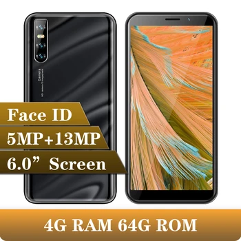 

Global version Android Mobile phones Face ID Unlocked Note 9 Pro 5MP+13MP smartphones 4G RAM 64G ROM cheap Celulares Quad Core